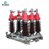 PUGO GW4-35KV 3-Pole 50/60Hz Outdoor High Voltage Disconnector Isolator Switch (Steel Silicone Rubber) for Industrial Power