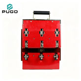 PUGO HS11F 1000-38 100A 3P Double Throw Changeover Copper Knife Switch 380V Red Cover