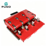PUGO HS11F-1000-48 1000A 4P Double Throw Changeover Copper Knife Switch 1000V Red Cover