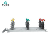 PUGO HGW1-12kV 50Hz Industrial 3-Pole Copper Disconnector Isolating Switch Silicone Composite Insulator China
