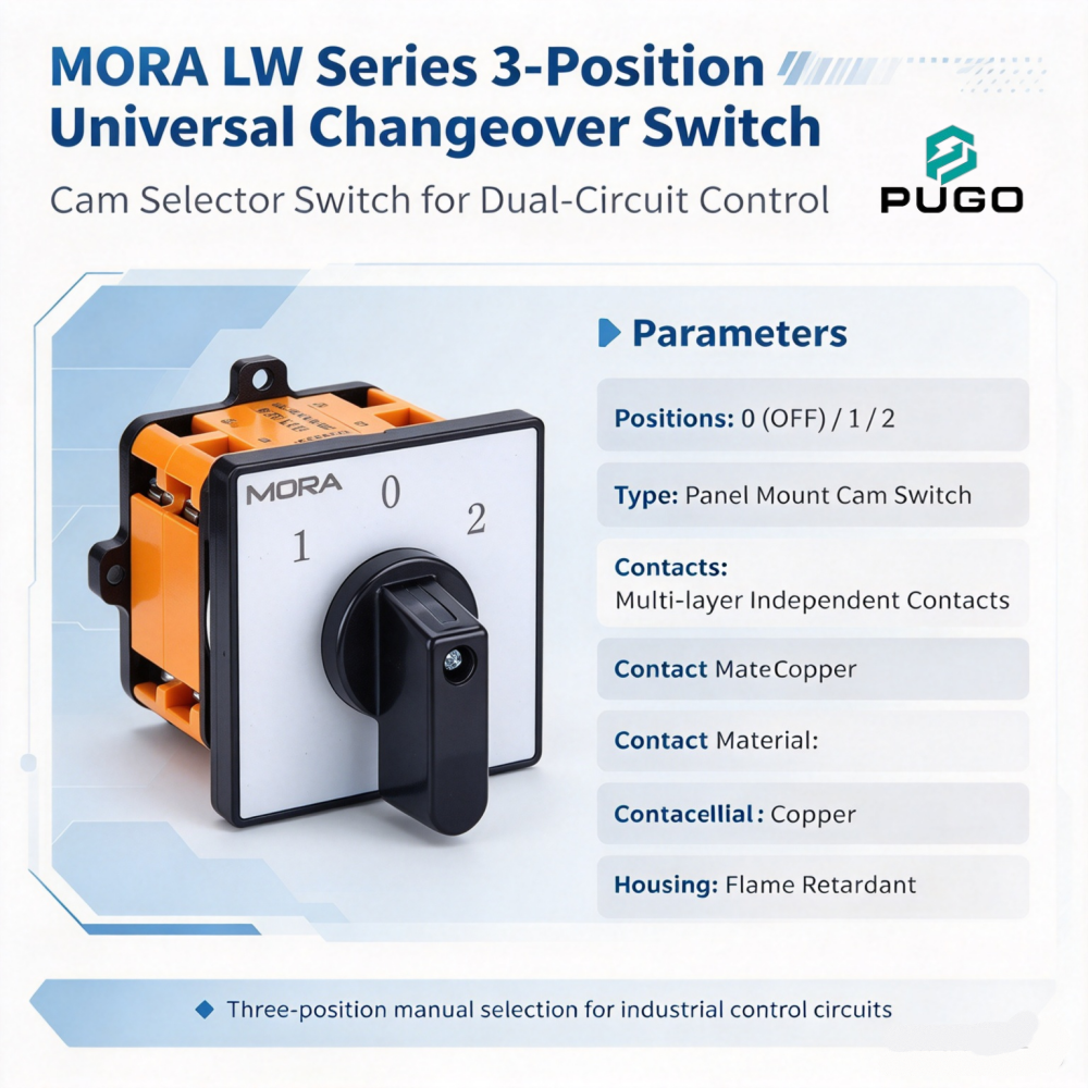 MORA LW-K series universal transfer switch 32A-2P (0-1-2 third gear)