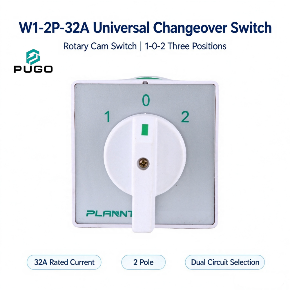 PUGO Universal transfer switch-W1-2P-32A-1-0-2
