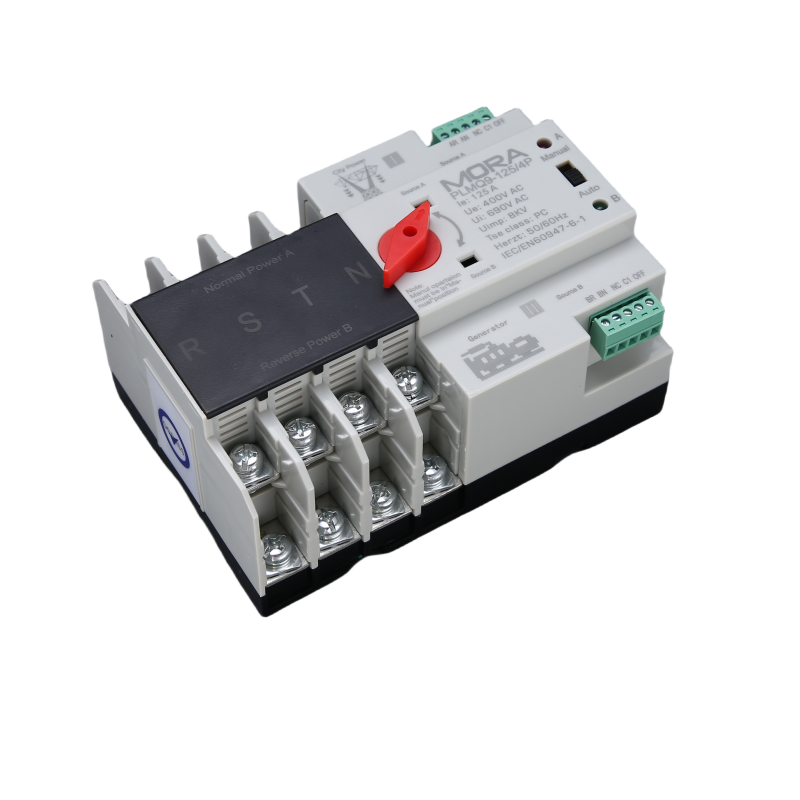 MORA PLMQ9-125-4P PC grade Mini Dual Power Automatic Transfer Switch (ATSE)