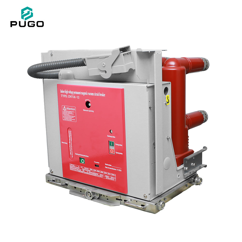 PUGAO ZN73A-12 Three Phase Indoor- High-Voltage Permanent Magnetic Vacuum Circuit Breaker 12kV 630A 25kA Breaking Capacity 50Hz
