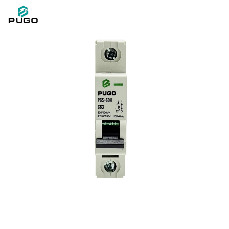 PUGO PGS-60H 1P AC Miniature Circuit Breaker (AC MCB, without leakage)