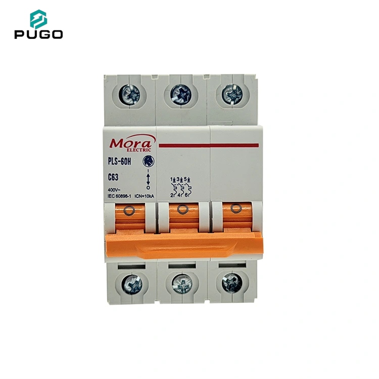 MORA PLS-60H 3P AC Miniature Circuit Breaker (AC MCB, without leakage)