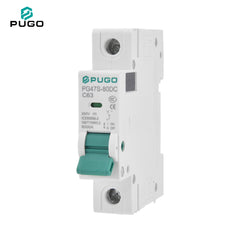 PUGO PG47S-80  Miniature Circuit Breaker MCB 1P 2P 3P 4P 63A 230V 400V AC Curve C 50Hz C63 6kA PA66 DIN Rail