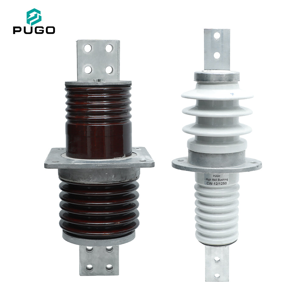 PUGO CW-12/1250 Porcelain High Voltage Wall Bushing 12kV 1250A 50Hz Made in China