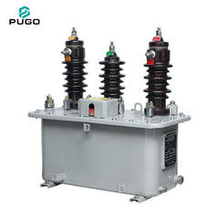 PUGO JLS-10 10kV 50Hz Outdoor Oil-Immersed Combined CT VT Three-Phase 110V Power Metering Box for Distribution System