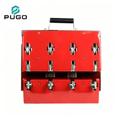 PUGO HS11F-1000-48 1000A 4P Double Throw Changeover Copper Knife Switch 1000V Red Cover