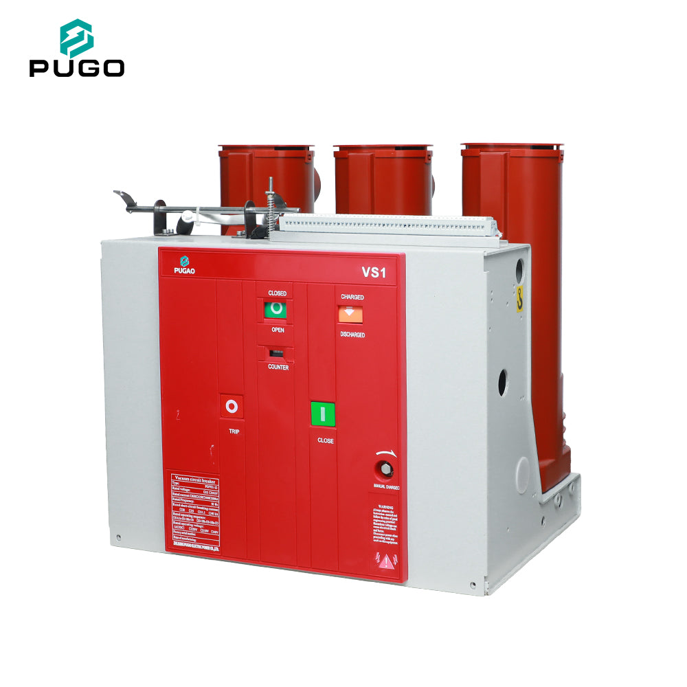 PUGAO VS1-12 1250A Three Phase 31.5kA Breaking Capacity 50Hz Fixed Indoor High Voltage Vacuum Circuit Breaker China Zhejiang