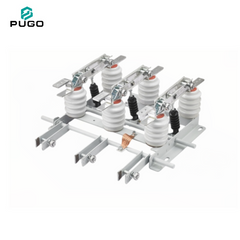 PUGO PB3-12D indoor high voltage 3-pole disconnector with single earthing switch, rated voltage 12kV rated current 630A~2000A optional