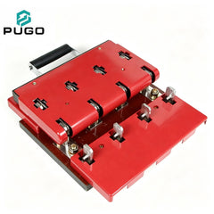 PUGO HS11F-600-48 600A 4P Double Throw Changeover Copper Knife Switch 690V with Red Cover