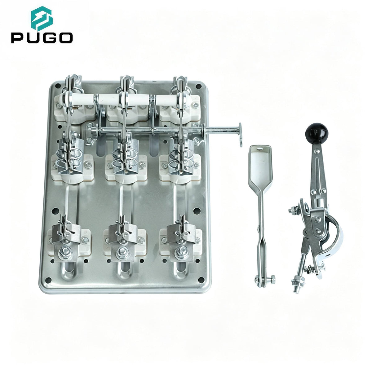 PUGO PNC-250-3 3P 250A 380V Copper Fuse Disconnector Double Throw Knife Switch Open Type Isolator Distribution Panel