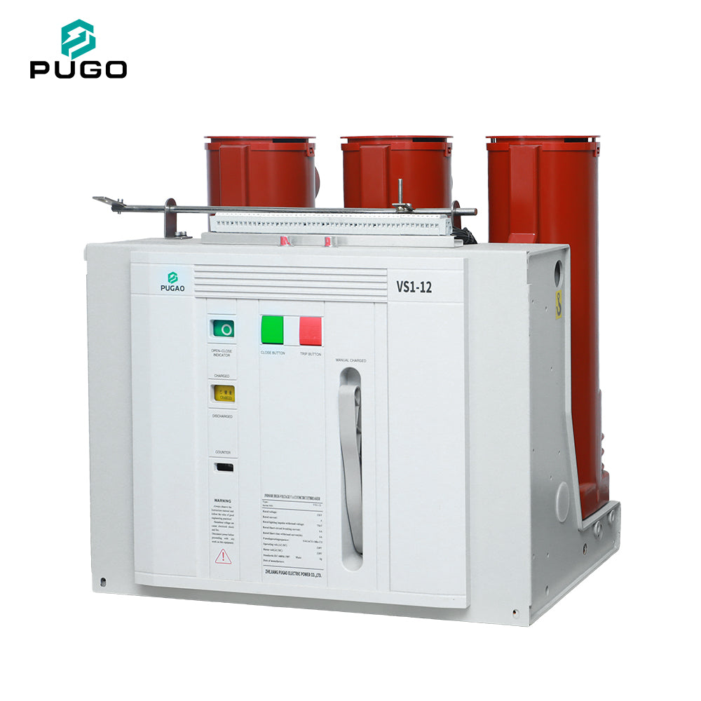 PUGAO VS1-12 Three Phase 50Hz Indoor 12kV Vacuum Circuit Breaker 630A/1250A 31.5kA Breaking Capacity