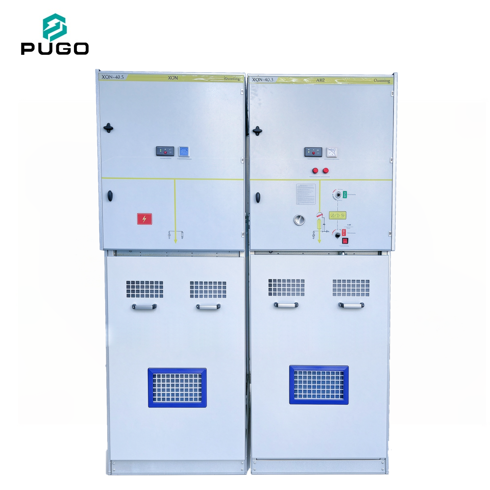 PUGO XGN-33kV Ring Main Unit (RMU), rated voltage 40.5kV, is modular gas-insulated switchgear designed for 33kV overseas power distribution network