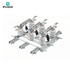 PUGO PB3-12S indoor high voltage 3-pole disconnector with double earthing switch, rated voltage 12kV rated current 630A~2000A optional