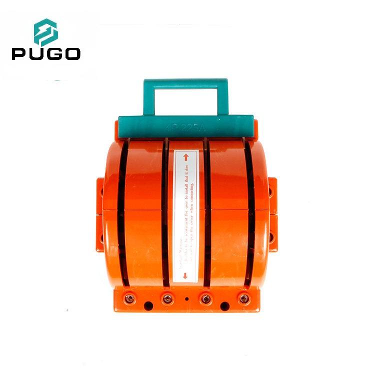 PUGO Low Voltage Disconnector HST11 4P 100A 380V Orange Copper Knife Switch China Zhejiang