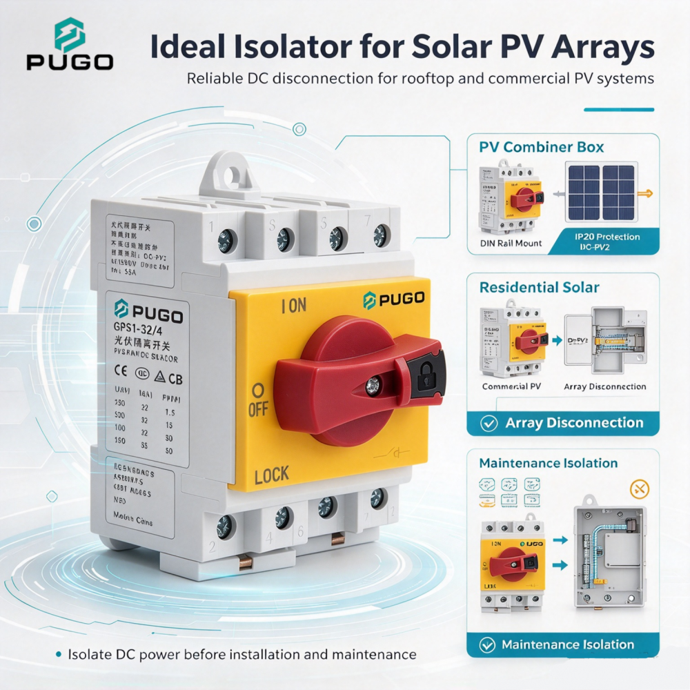 PUGO GPS1-32-4 Photovoltaic DC Isolation Switch