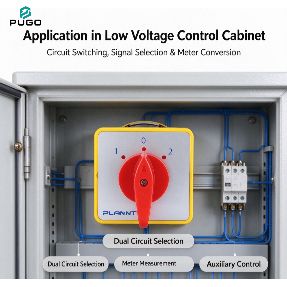 PUGO Universal transfer switch-LW5-16-40A-2P-1-0-2