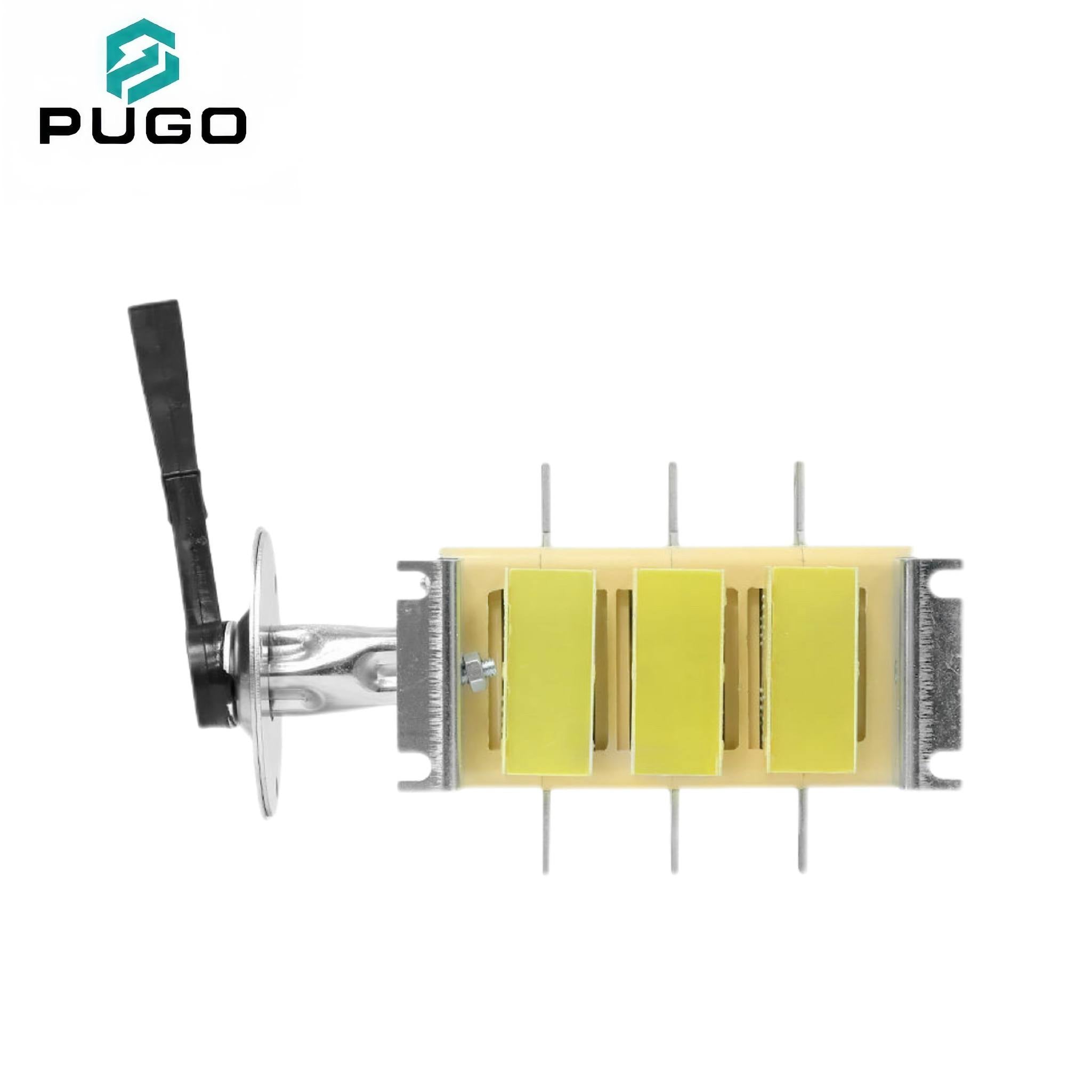 PUGO BP32-31B71250 100A Low Voltage Disconnector Switches 3 Pole 380V AC Isolator Copper & Brass