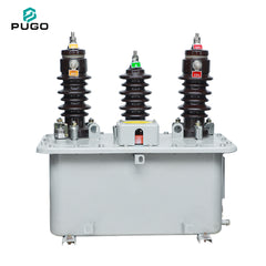 PUGO JLS-10 10kV 50Hz Outdoor Oil-Immersed Combined CT VT Three-Phase 110V Power Metering Box for Distribution System