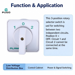 PUGO Universal transfer switch-W1-2P-50A-1-0-2