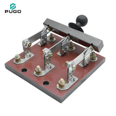 PUGO 600V AC 50Hz 3-Pole Copper Knife Switch Disconnector for Industrial Use