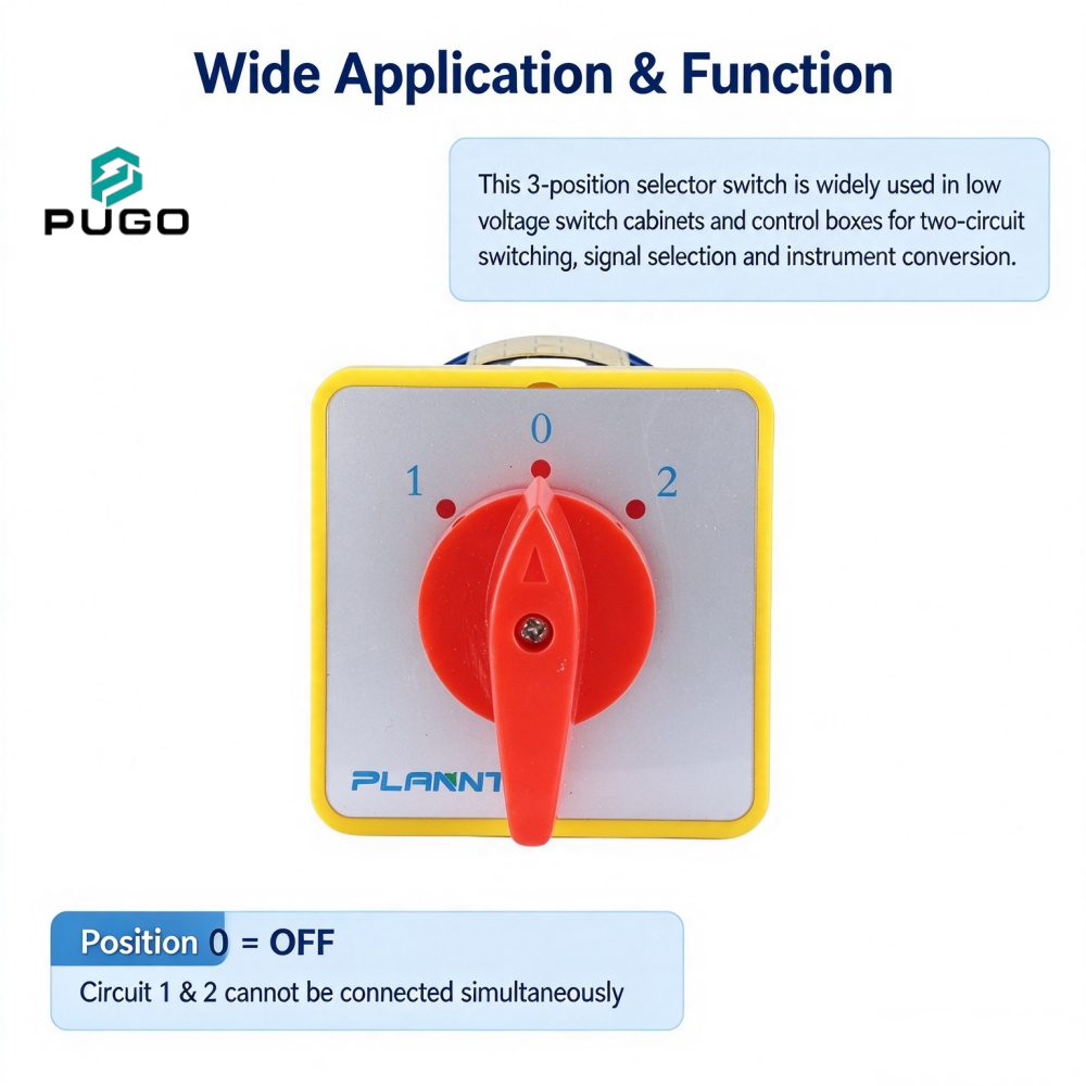 PUGO Universal transfer switch-LW5-H12-2P-63A-1-0-2