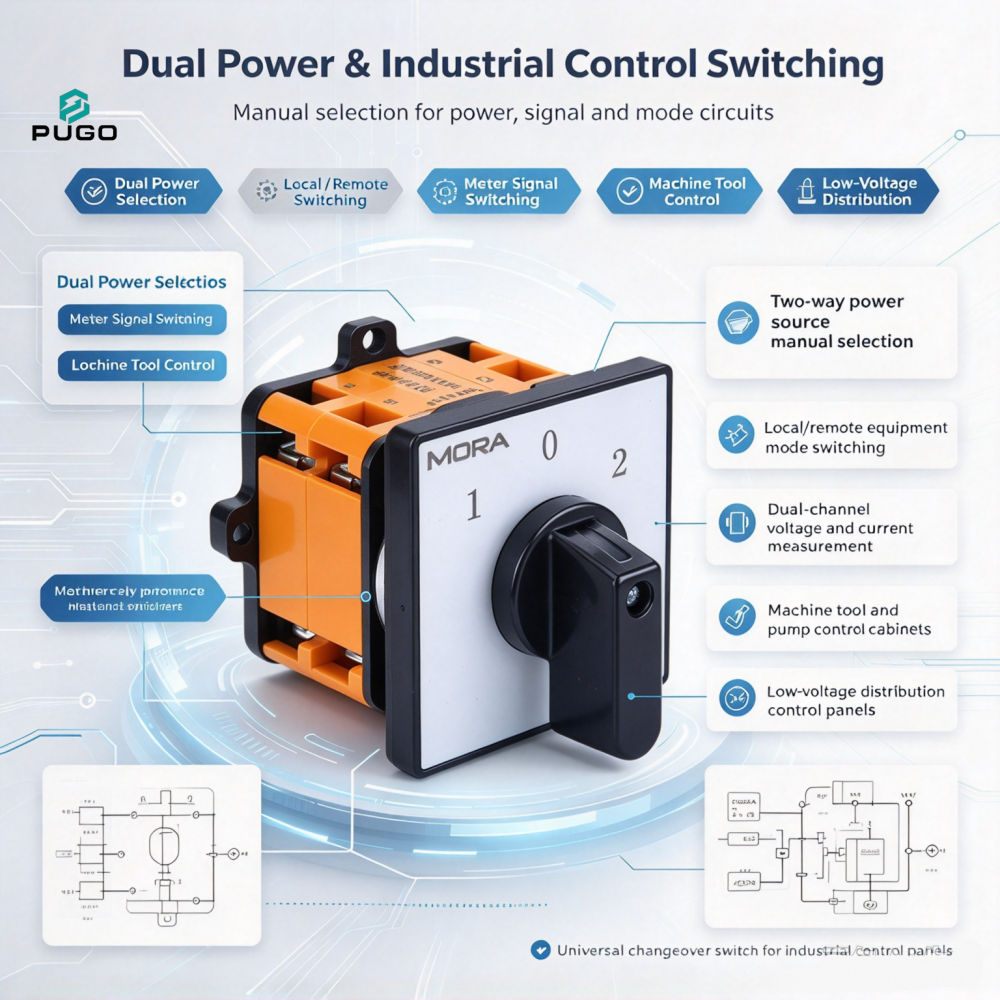 MORA LW-K series universal transfer switch 32A-2P (0-1-2 third gear)