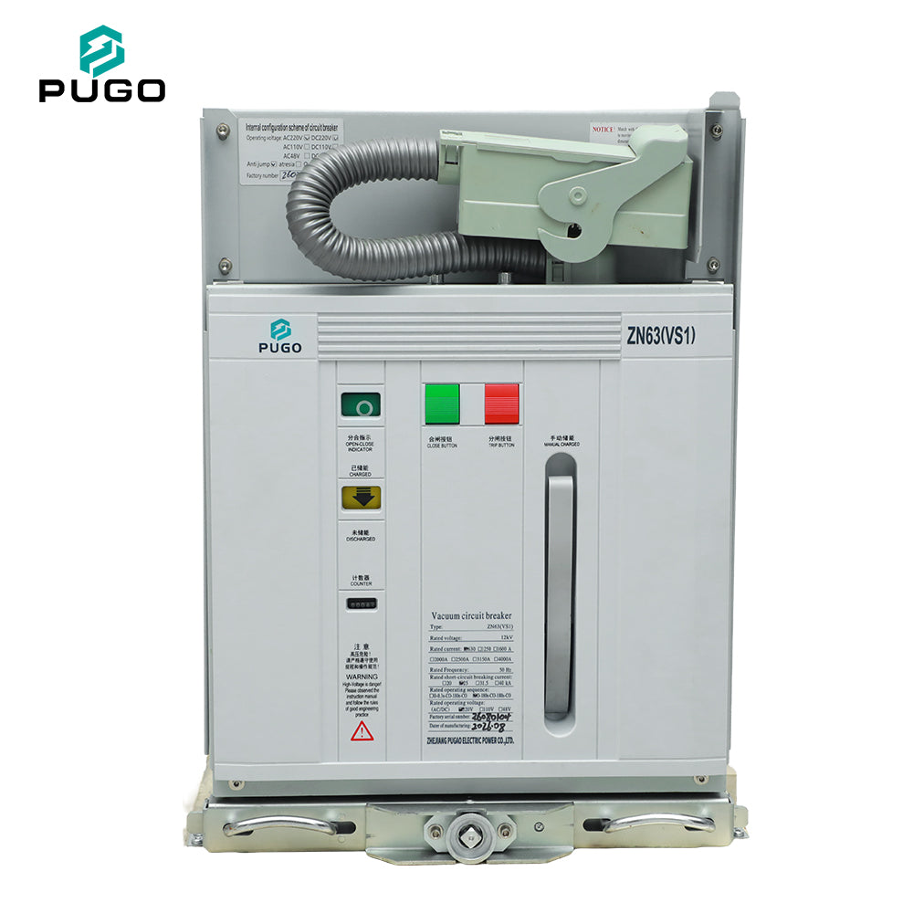 PUGO ZN63A(VS1)-P Three Phase Indoor High Voltage Vacuum Circuit Breaker 12kV 630A 20kA 50Hz China