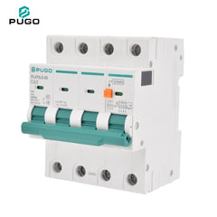 PUGO PG47SLE-80 RCBO Residual Current Circuit Breaker Overcurrent Protection 1P+N 2P 3P+N 4P 63A 230V 400V 30mA Leakage 6kA PA66 Industrial DIN