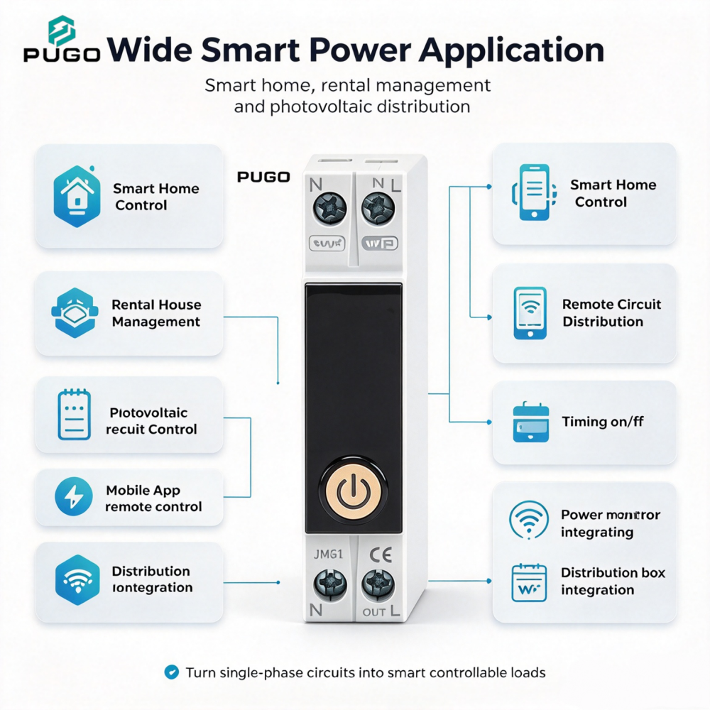 PUGO JWG1 Graffiti WiFi 1P MCB Smart Circuit Breaker