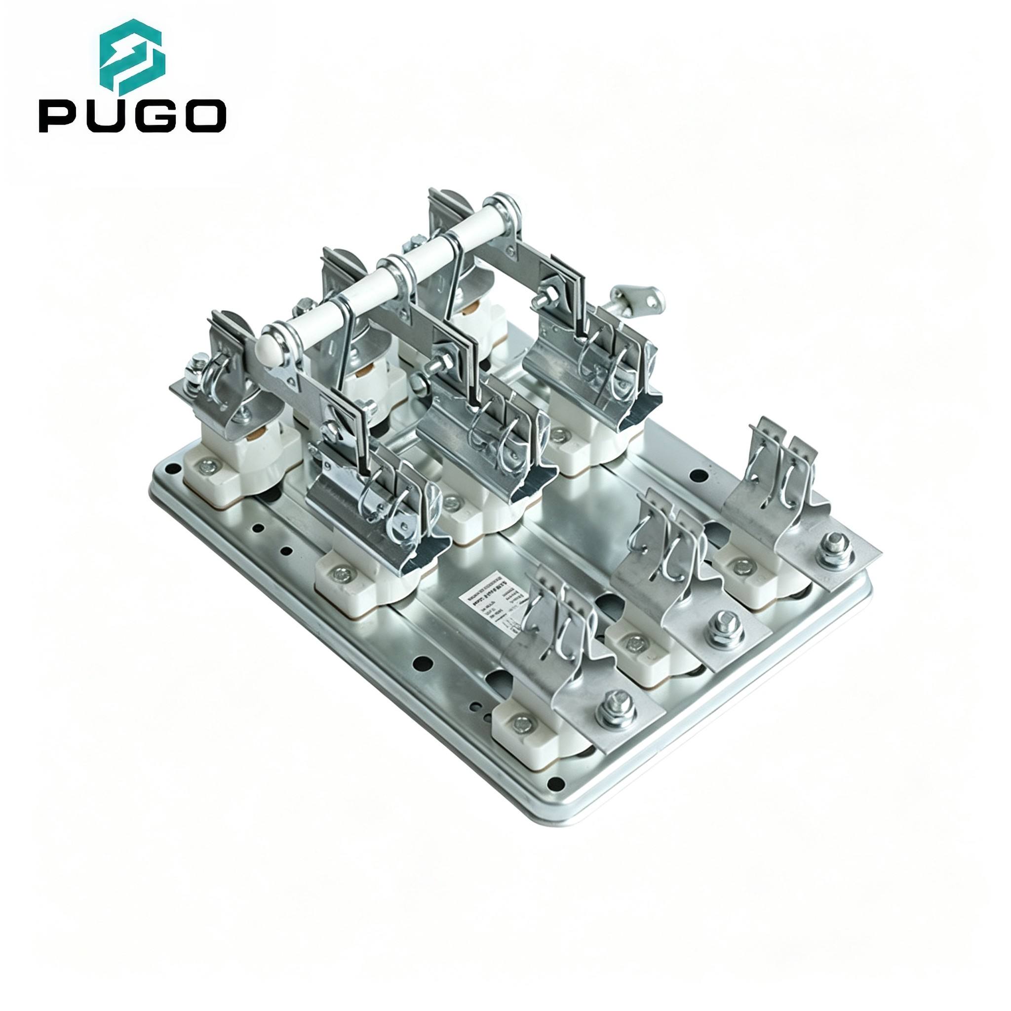 PUGO PNC-400-3 400A 380V 3 Pole Single Throw Open Type Fuse Switch Disconnector Copper Isolating Distribution Panel