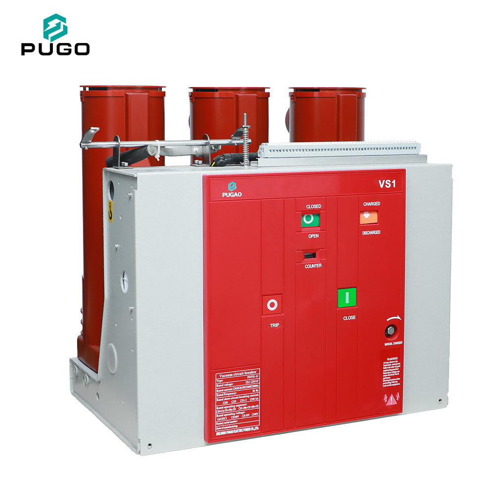 PUGAO VS1-12 1250A Three Phase 31.5kA Breaking Capacity 50Hz Fixed Indoor High Voltage Vacuum Circuit Breaker China Zhejiang