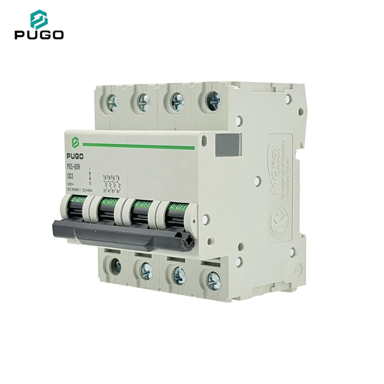 PUGO PGS-60H 4P AC Miniature Circuit Breaker (AC MCB, without leakage)