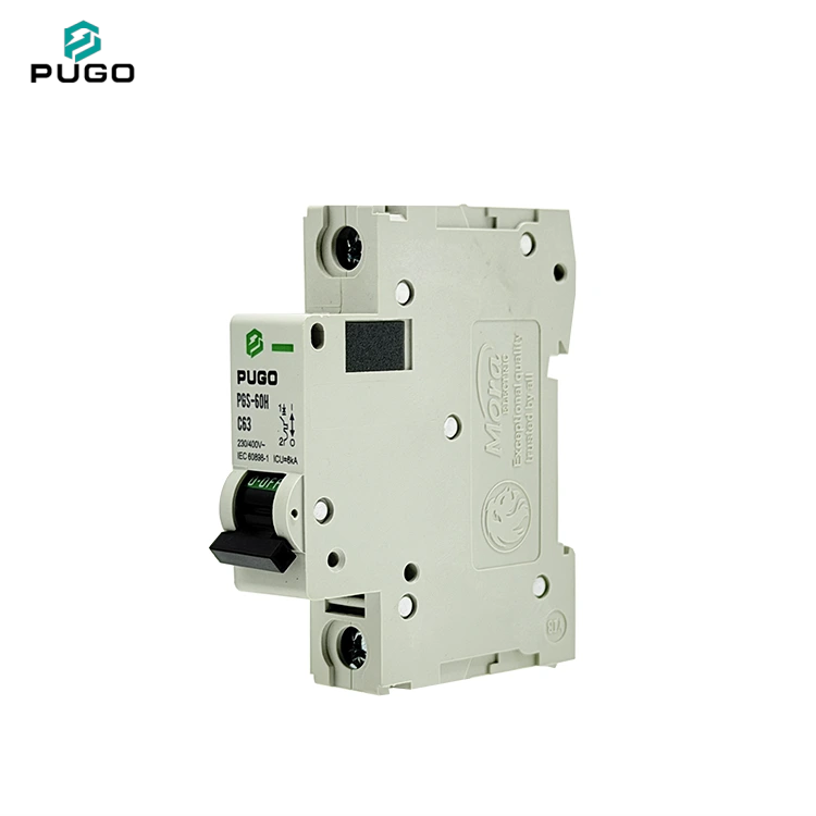 PUGO PGS-60H 1P AC Miniature Circuit Breaker (AC MCB, without leakage)
