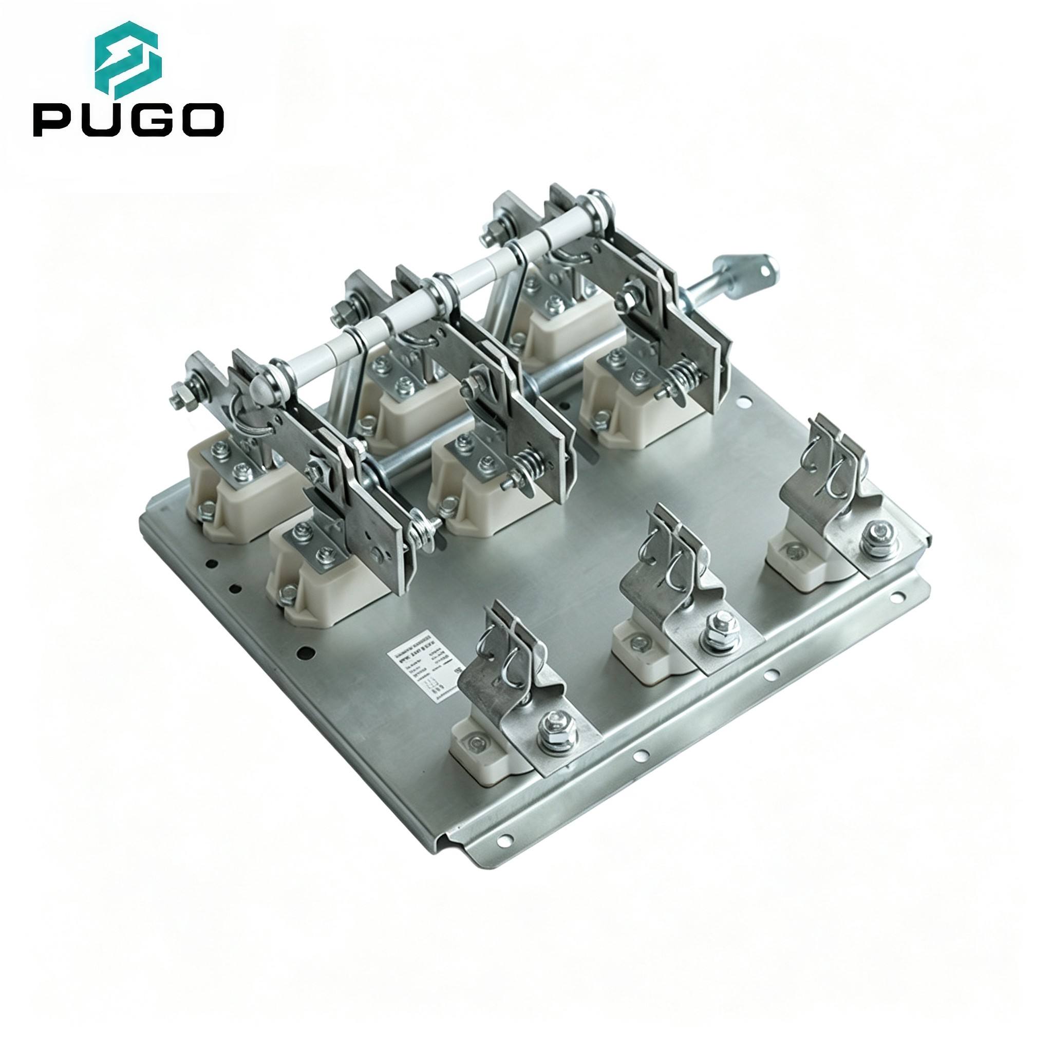 PUGO PNC-630-3 630A 380V 3 Pole Single Throw Open Type Fuse Switch Disconnector Copper Isolating Distribution Panel