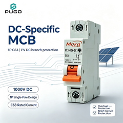 MORA PLS-60H-DC 1P DC Miniature Circuit Breaker (DC MCB, without leakage)