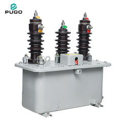 PUGO JLS-10 10kV 50Hz Outdoor Oil-Immersed Combined CT VT Three-Phase 110V Power Metering Box for Distribution System