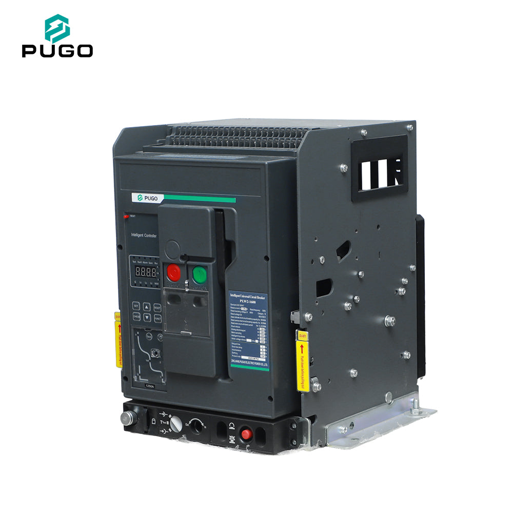PUGO PLW2-1600 50kA 690V Industrial Protection 1600A Air Circuit Breaker 3P 4P Drawout Fixed Type ACB