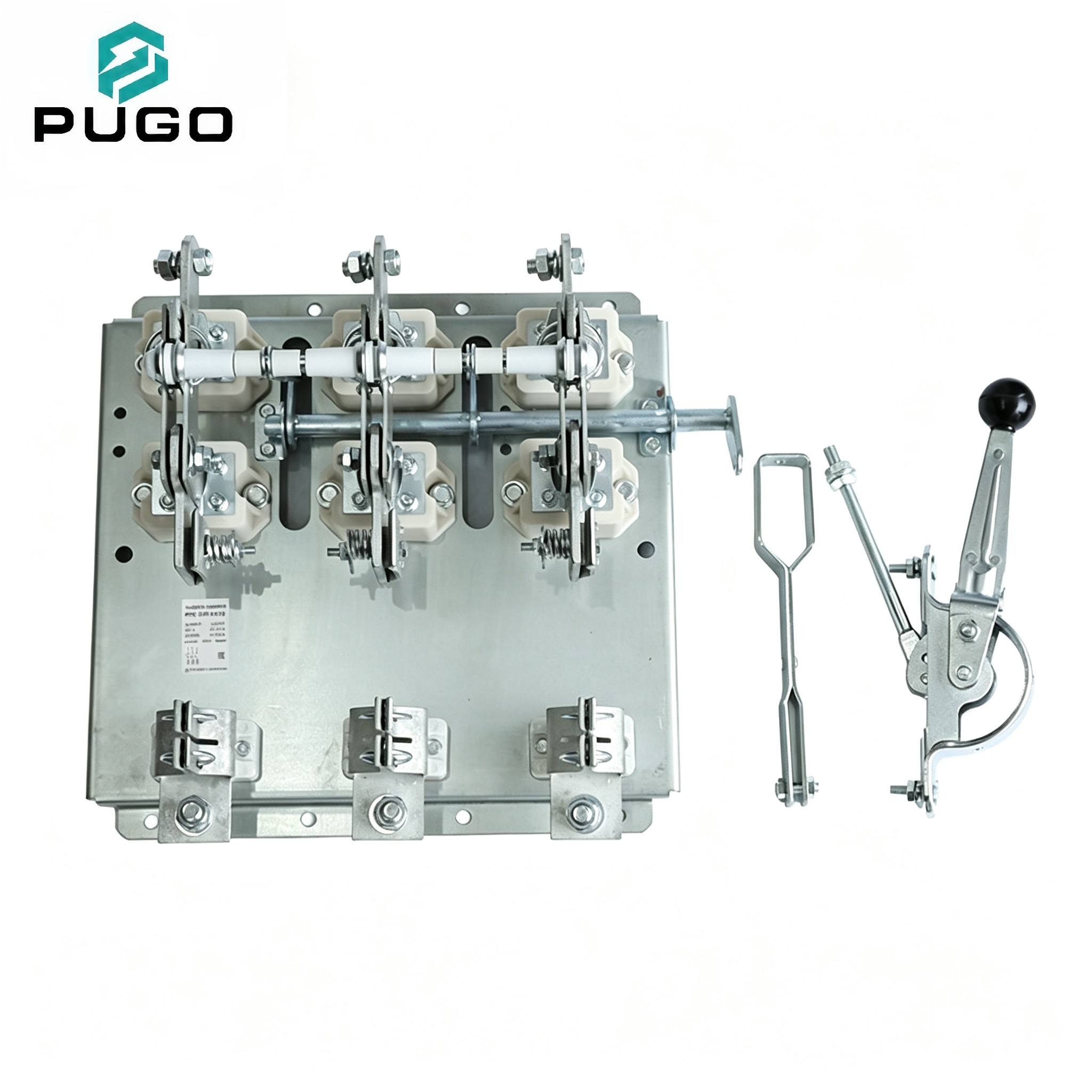 PUGO PNC-630-3 630A 380V 3 Pole Single Throw Open Type Fuse Switch Disconnector Copper Isolating Distribution Panel