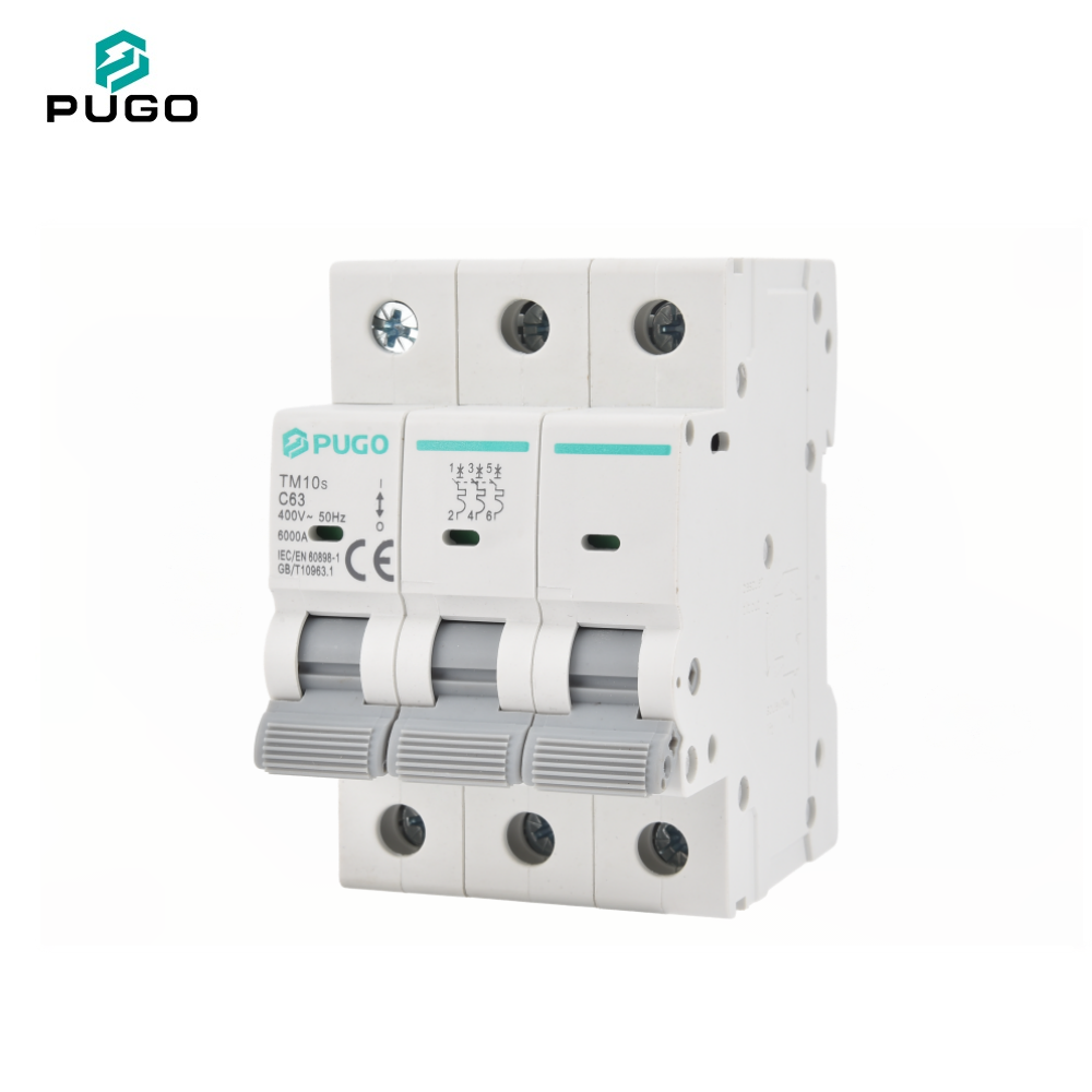 PUGO TM10s series 1P 2P 3P 4P MCB miniature circuit breaker (air switch, without leakage)