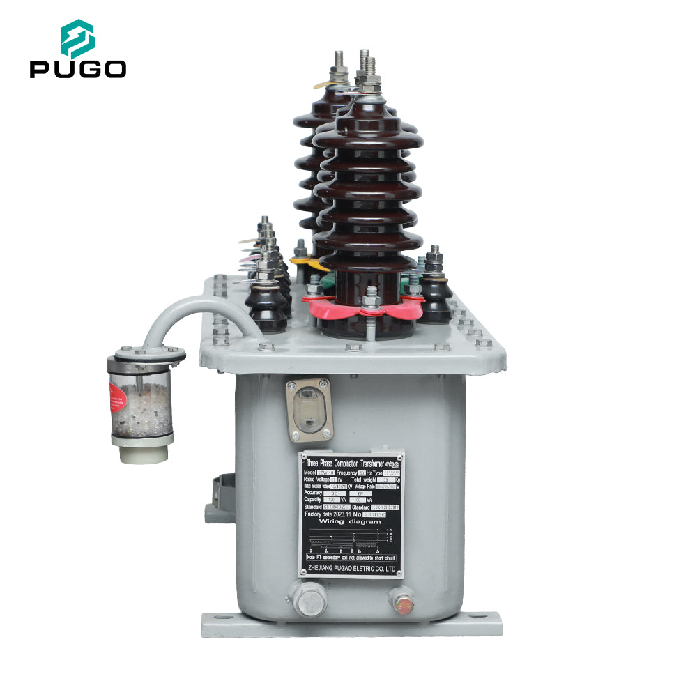 PUGO JLS-10 10kV Outdoor High Voltage Power Metering Box with Oil-Immersed Transformer Three-Phase 50Hz 100V Distribution System