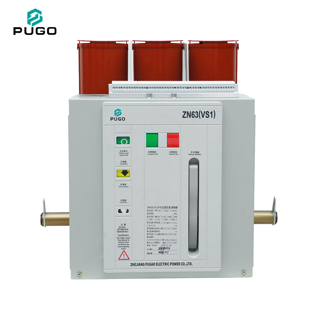 PUGO ZN63A(VS1)-P Three Phase Indoor High Voltage Vacuum Circuit Breaker 12kV 630A 20kA 50Hz China