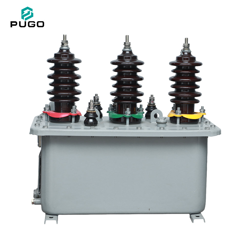 PUGO JLS-10 10kV Outdoor High Voltage Power Metering Box with Oil-Immersed Transformer Three-Phase 50Hz 100V Distribution System