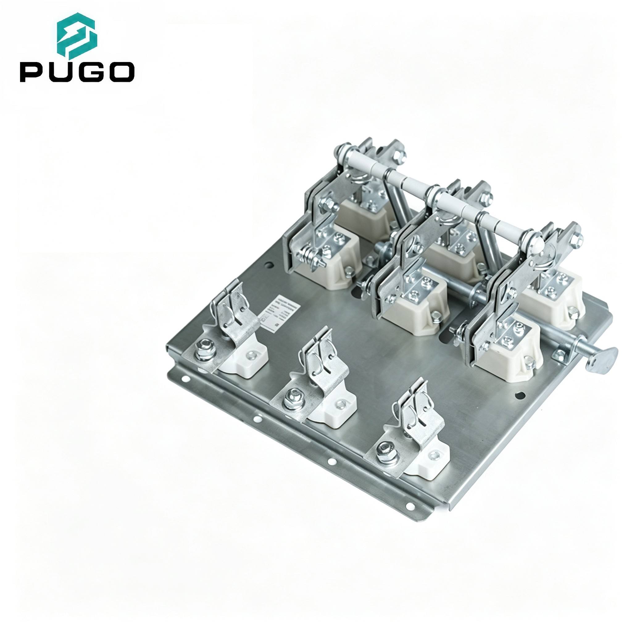 PUGO PNC-630-3 630A 380V 3 Pole Single Throw Open Type Fuse Switch Disconnector Copper Isolating Distribution Panel