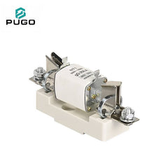 PUGO NT1 250A 660V IEC269 gG HRC Ceramic Blade Fuse Link Copper Fuse Holder Base Bolt-on 1-Pole 50kA Low Voltage Distribution