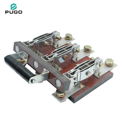 PUGO 600V AC 50Hz 3-Pole Copper Knife Switch Disconnector for Industrial Use