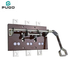 PUGO HD12-1000-31 1000A 3P Open Type Copper Knife Switch Disconnector 400V Side Operation China Zhejiang